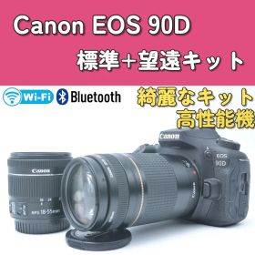 Canon EOS 90D ダブルレンズ 美品 高性能3250万画素 超望遠