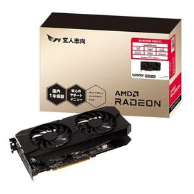 玄人志向 クロウトシコウRadeon RX 7600 XT 8GB デュアルファン搭載 グラフィックボード RD-RX7600-E8GB/V2(2658556)代引不可 送料無料