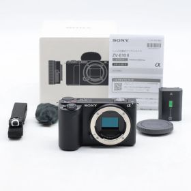 SONY VLOGCAM ZV-E10 II ボディ ZV-E10M2 B ブラック｜APS-C ミラーレス一眼｜Vlog／動画撮影向け ソニー【中古】