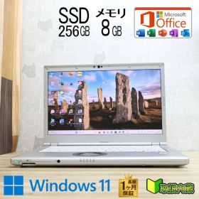 ★超美品 高性能8世代4コアi5！SSD256GB メモリ8GB★CF-LV8 Core i5-8265U Webカメラ TypeC Win11 MS Office2019 H&B ノートPC★P98083