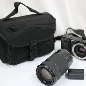 【返品保証】 【シャッター10799回】ソニー Sony α6000 E 55-210mm F4.5-6.3 OSS ミラーレス一眼 e12879