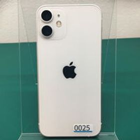 中古 【au】Apple iPhone12 mini 5.4インチ 128GB (ホワイト) MGDM3J/A 144036【在庫処分!】 状態： A:美品