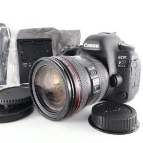 【美品】《 ショット数 10753回》Canon デジタル一眼レフカメラ EOS 6D Mark II EF24-70 F4L IS USM レンズキット EOS6DMK2-2470ISLK
