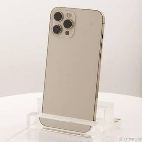 〔中古〕Apple(アップル) iPhone12 Pro Max 256GB ゴールド MGD13J／A SIMフリー〔198-ud〕