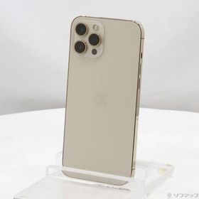 〔中古〕Apple(アップル) iPhone12 Pro Max 256GB ゴールド MGD13J／A SIMフリー〔368-ud〕