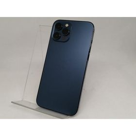 【中古】Apple au 【SIMロック解除済み】 iPhone 12 Pro Max 128GB パシフィックブルー MGCX3J/A【日本橋3】保証期間１ヶ月【ランクC】