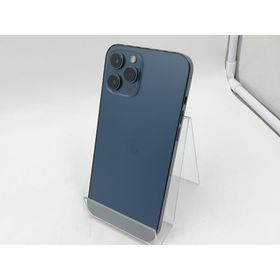 【中古】Apple SoftBank 【SIMロック解除済み】 iPhone 12 Pro Max 256GB パシフィックブルー MGD23J/A【千葉】保証期間１ヶ月【ランクC】