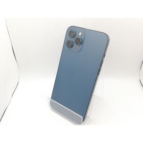 【中古】Apple SoftBank 【SIMロック解除済み】 iPhone 12 Pro Max 128GB パシフィックブルー MGCX3J/A【浜松駅前】保証期間１ヶ月【ランクC】