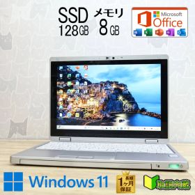 ★美品 SSD128GB メモリ8GB★CF-RZ6 Webカメラ Core m3 7Y30 Win11 Microsoft Office 2019 Home&Business 中古品 ノートパソコン★P97440