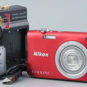 【中古】Nikon ニコン COOLPIX A100 レッド コンパクトデジタルカメラ
