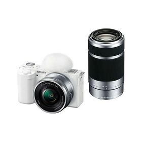 【新品】【箱訳あり】SONY VLOGCAM ソニー ZV-E10YW Vlogカメラ α Eマウント ダブルズームレンズキット ホワイト 4548736128644