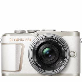 【中古】【非常に良い】OLYMPUS ミラーレス一眼カメラ PEN E-PL10 14-42mm EZレンズキット ホワイト