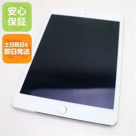 美品 SIMフリー iPad mini 4 Cellular セルラー 128GB シルバー 即日発送 タブレットApple 本体 土日祝発送OK 09000