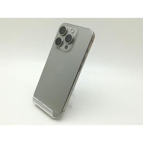 【中古】Apple 国内版 【SIMフリー】 iPhone 15 Pro 128GB ナチュラルチタニウム MTU93J/A【新橋】保証期間１ヶ月【ランクC】