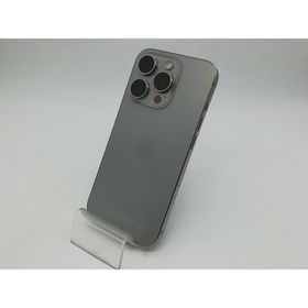【中古】Apple docomo 【SIMフリー】 iPhone 15 Pro 128GB ナチュラルチタニウム MTU93J/A【秋葉本店】保証期間１ヶ月【ランクB】