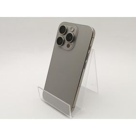 【中古】Apple 国内版 【SIMフリー】 iPhone 15 Pro 128GB ナチュラルチタニウム MTU93J/A【DS秋葉】保証期間１ヶ月【ランクB】