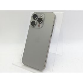 【中古】Apple 国内版 【SIMフリー】 iPhone 15 Pro 128GB ナチュラルチタニウム MTU93J/A【大宮東口】保証期間１ヶ月【ランクA】