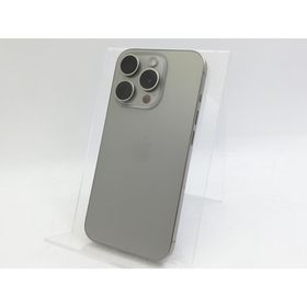 【中古】Apple 国内版 【SIMフリー】 iPhone 15 Pro 128GB ナチュラルチタニウム MTU93J/A【大宮東口】保証期間１ヶ月【ランクA】
