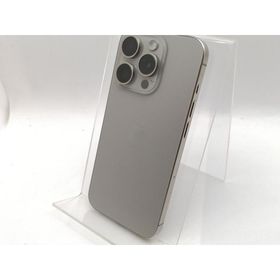 【中古】Apple 国内版 【SIMフリー】 iPhone 15 Pro 128GB ナチュラルチタニウム MTU93J/A【津田沼】保証期間１ヶ月【ランクA】