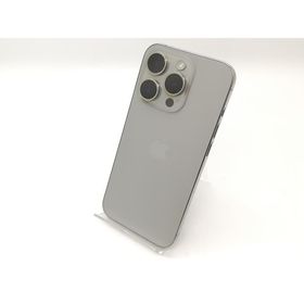 【中古】Apple 国内版 【SIMフリー】 iPhone 15 Pro 128GB ナチュラルチタニウム MTU93J/A【秋葉4号】保証期間１ヶ月【ランクB】