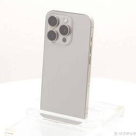 〔中古〕Apple(アップル) iPhone15 Pro 128GB ナチュラルチタニウム MTU93J／A SIMフリー〔305-ud〕