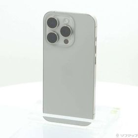 〔中古〕Apple(アップル) iPhone15 Pro 128GB ナチュラルチタニウム MTU93J／A SIMフリー〔348-ud〕