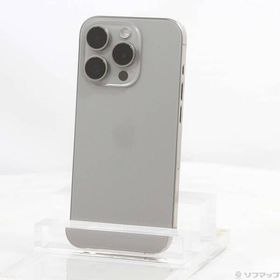〔中古〕Apple(アップル) iPhone15 Pro 128GB ナチュラルチタニウム MTU93J／A SIMフリー〔368-ud〕