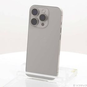 〔中古〕Apple(アップル) iPhone15 Pro 128GB ナチュラルチタニウム MTU93J／A SIMフリー〔305-ud〕