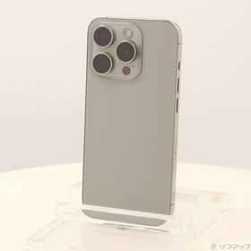〔中古〕Apple(アップル) iPhone15 Pro 128GB ナチュラルチタニウム MTU93J／A SIMフリー〔295-ud〕