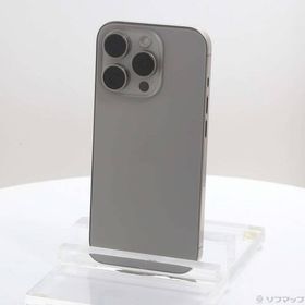 〔中古〕Apple(アップル) iPhone15 Pro 128GB ナチュラルチタニウム MTU93J／A SIMフリー〔269-ud〕