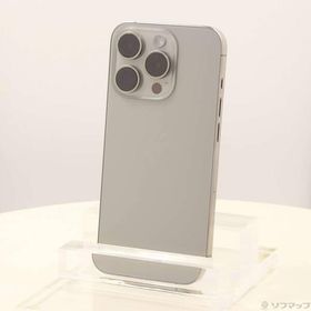 〔中古〕Apple(アップル) iPhone15 Pro 128GB ナチュラルチタニウム MTU93J／A SIMフリー〔297-ud〕