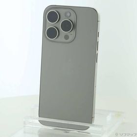 〔中古〕Apple(アップル) iPhone15 Pro 128GB ナチュラルチタニウム MTU93J／A SIMフリー〔269-ud〕