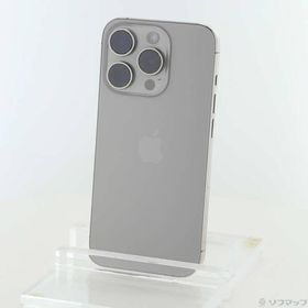 〔中古〕Apple(アップル) iPhone15 Pro 128GB ナチュラルチタニウム MTU93J／A SIMフリー〔368-ud〕