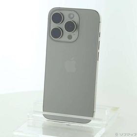 〔中古〕Apple(アップル) iPhone15 Pro 128GB ナチュラルチタニウム MTU93J／A SIMフリー〔377-ud〕