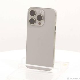 〔中古〕Apple(アップル) iPhone15 Pro 128GB ナチュラルチタニウム MTU93J／A SIMフリー〔371-ud〕