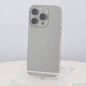 〔中古〕Apple(アップル) iPhone15 Pro 128GB ナチュラルチタニウム MTU93J／A SIMフリー〔269-ud〕