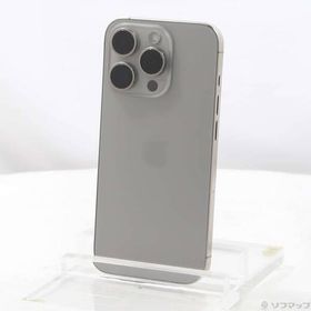 〔中古〕Apple(アップル) iPhone15 Pro 128GB ナチュラルチタニウム MTU93J／A SIMフリー〔269-ud〕