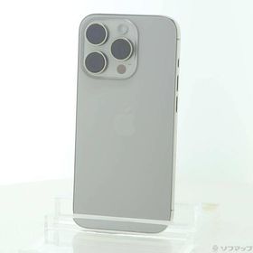 〔中古〕Apple(アップル) iPhone15 Pro 128GB ナチュラルチタニウム MTU93J／A SIMフリー〔196-ud〕