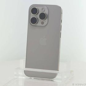 〔中古〕Apple(アップル) iPhone15 Pro 128GB ナチュラルチタニウム MTU93J／A SIMフリー〔377-ud〕