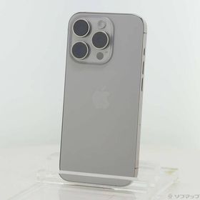 〔中古〕Apple(アップル) iPhone15 Pro 128GB ナチュラルチタニウム MTU93J／A SIMフリー〔196-ud〕