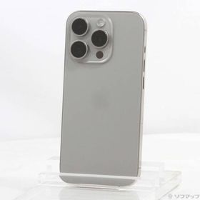 〔中古〕Apple(アップル) iPhone15 Pro 128GB ナチュラルチタニウム MTU93J／A SIMフリー〔269-ud〕