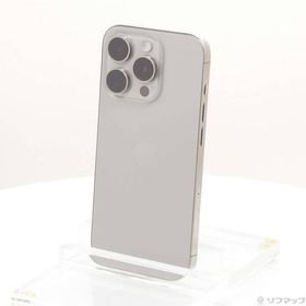 〔中古〕Apple(アップル) iPhone15 Pro 128GB ナチュラルチタニウム MTU93J／A SIMフリー〔269-ud〕