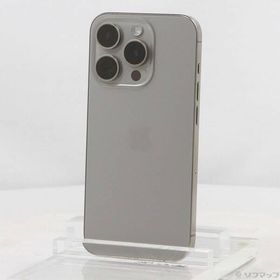 〔中古〕Apple(アップル) iPhone15 Pro 128GB ナチュラルチタニウム MTU93J／A SIMフリー〔295-ud〕