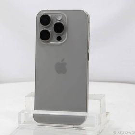 〔中古〕Apple(アップル) iPhone15 Pro 128GB ナチュラルチタニウム MTU93J／A SIMフリー〔348-ud〕