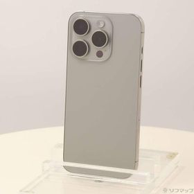 〔中古〕Apple(アップル) iPhone15 Pro 128GB ナチュラルチタニウム MTU93J／A SIMフリー〔348-ud〕