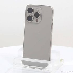 〔中古〕Apple(アップル) iPhone15 Pro 128GB ナチュラルチタニウム MTU93J／A SIMフリー〔368-ud〕