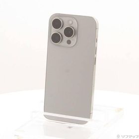 〔中古〕Apple(アップル) iPhone15 Pro 128GB ナチュラルチタニウム MTU93J／A SIMフリー〔276-ud〕