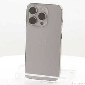 〔中古〕Apple(アップル) iPhone15 Pro 128GB ナチュラルチタニウム MTU93J／A SIMフリー〔344-ud〕