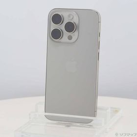 〔中古〕Apple(アップル) iPhone15 Pro 128GB ナチュラルチタニウム MTU93J／A SIMフリー〔269-ud〕