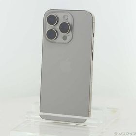 〔中古〕Apple(アップル) iPhone15 Pro 128GB ナチュラルチタニウム MTU93J／A SIMフリー〔269-ud〕